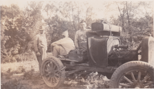 Carl Jr. and Lou with Carl Sr.