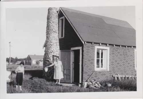 Mom-at-Uncle-Fariss-Cabin-in-No.-MI