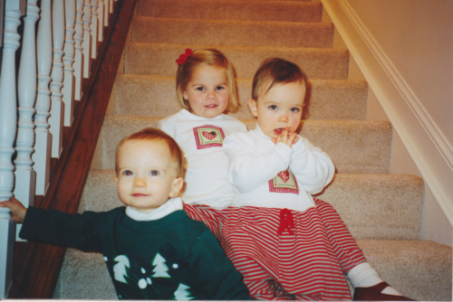 Noelle with Tyler and Emily - Derek's Twins